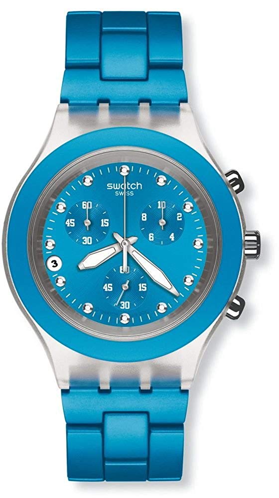 低価格の 腕時計 スウォッチ メンズ Swatch Men S Full Blooded Svck4053ag Blue Aluminum Swiss Quartz Watch With Blue Dial腕時計 スウォッチ メンズ Angelica 超歓迎 Universusmedia Com
