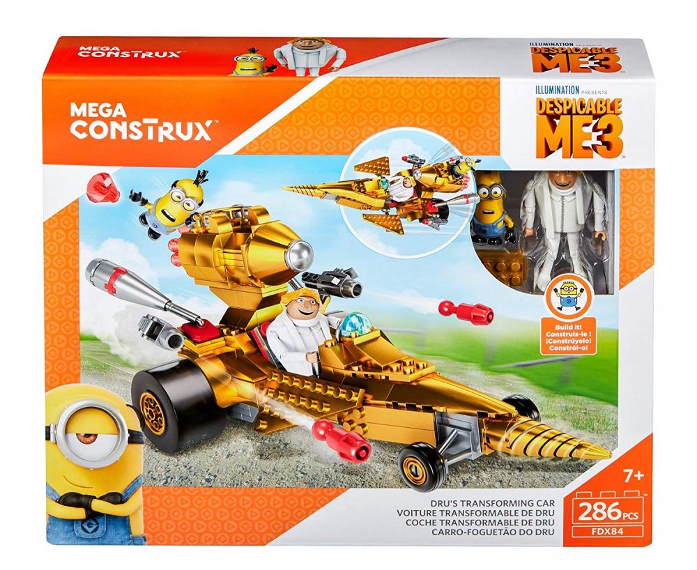 メガ立ちふさがる メガコンストラックス ミニオンズ 構図 知育玩び 貨物輸送無料 Mega Construx Despicable Me Dru S Transforming Carメガブロック メガコンストラックス ミニオンズ 組み立て 知育玩具 Marchesoni Com Br