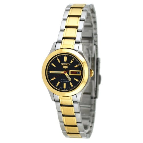 腕時計 セイコー レディース Sieko Women's SYMD94 Two Tone Stainless Steel Analog with Black Dial Watch腕時計 セイコー レディース|angelica