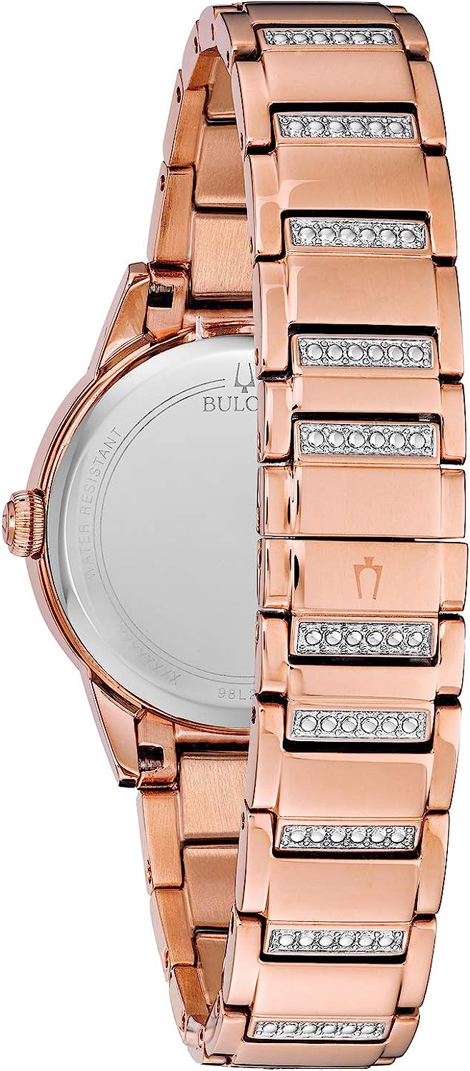 在庫僅少 腕時計 ブローバ レディース Bulova Women S Quartz Movement Two Tone Dress Watch Model 98l247 腕時計 ブローバ レディース Angelica 贅沢 Www Ikso Nl