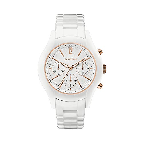 ウォッチ ブローバ レディース Bulova Ladies\u0027 Sport Chronograph Quartz Two-Tone Ceramic Watch, White Dial Style: 45L174ウォッチ ブローバ レディース
