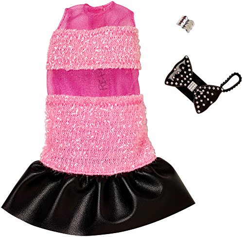 バービー バービー人形 着せ替え 衣装 ドレス Barbie Clothes - Pink and Black Glitter Dressバービー バービー人形 着せ替え 衣装 ドレス