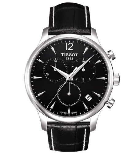 激安特価 腕時計 ティソ メンズ Tissot Men S Stainless Steel Quartz Watch With Leather Synthetic Strap Black 18 Model T 腕時計 ティソ メンズ Angelica 限定製作 Neostudio Ge