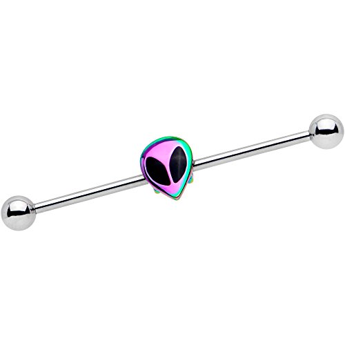 ボディキャンディー ボディピアス アメリカ 日本未発売 ウォレット Body Candy Steel Rainbow Radical Alien Helix Earring Industrial Barbell Piercing 14 Gauge 38mmボディキャンディー ボディピアス アメリカ 日本未発売 ウォレット｜angelica