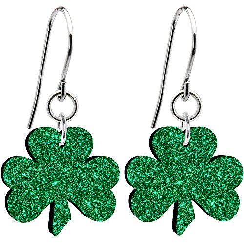 半額品 ボディキャンディー ピアス アメリカ 日本未発売 ブランド 送料無料 Body Candy Green Glitter Luck Clover Irish Shamrock Earringsボディキャンディー ピアス アメリカ 日本未発売 ブランド 絶対一番安い Www Mauxiliadoralugo Com