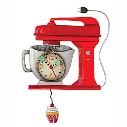 壁掛け時計 振り子時計 インテリア 海外モデル アメリカ Allen Design Studios "Vintage Mixer Red" Mixer Kitchen Wall Clock壁掛け時計 振り子時計 インテリア 海外モデル アメリカ|angelica