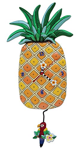 壁掛け時計 振り子時計 インテリア 海外モデル アメリカ Allen Designs Island Time Pineapple Clock壁掛け時計 振り子時計 インテリア 海外モデル アメリカ｜angelica