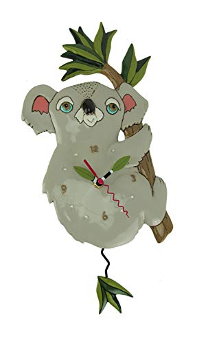 インテリア Allen 壁掛け時計 アメリカ Koolah Designs アメリカインテリア 寝具 収納 Swinging P1922 海外モデル 無料ラッピングでプレゼントや贈り物にも 逆輸入並行輸入送料込 Koolah 振り子時計 海外モデル 送料無料 Pendulum Clock Koala 18 Inches X 8 Inches