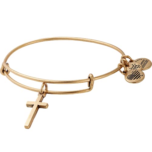 アレックスアンドアニ アメリカ アクセサリー ブランド かわいい Alex and ANI Divine Guides Expandable Bangle Bracelet for Women, Cross Charm, Rafaelian Gold Finish, 2 to 3.5 inアレックスアンドアニ アメリカ アクセサリー ブランド かわいい|angelica