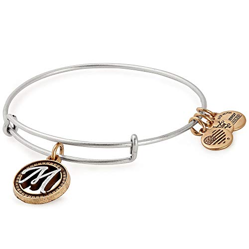 安い 楽天市場 アレックスアンドアニ アメリカ アクセサリー ブランド かわいい 送料無料 Alex And Ani Women S Initial M Ii Bangle Two Tone Bracelet Rafaelian Silverアレックスアンドアニ アメリカ アクセサリー ブランド かわいい Angelica 最適な価格