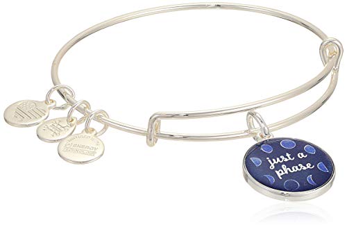 アレックスアンドアニ アメリカ アクセサリー ブランド かわいい Alex and Ani Replenishment 19 Women's Art Infusion, Just A Phase Charm Bangle, Shiny Silver, Expandableアレックスアンドアニ アメリカ アクセサリー ブランド かわいい|angelica