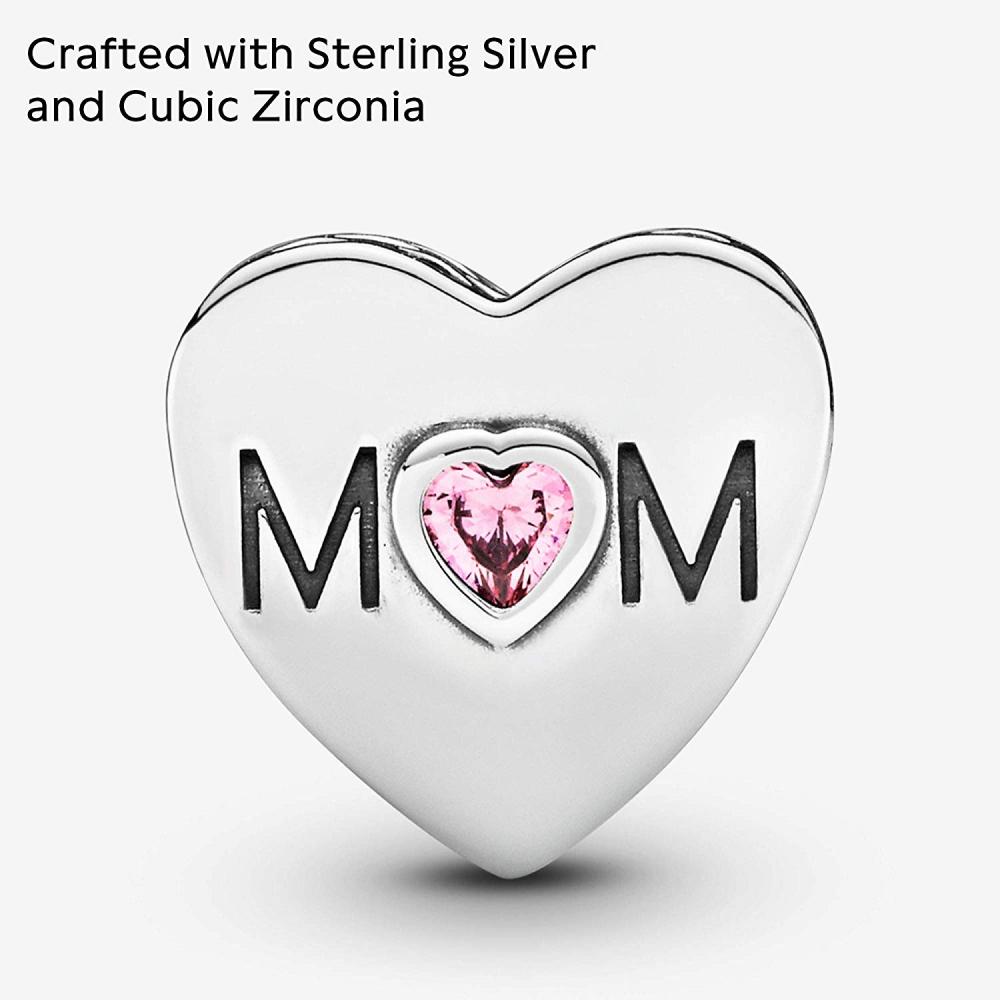 安いそれに目立つ パンドラ ブレスレット アクセサリー ブランド かわいい Pandora Jewelry Pink Mom Heart Cubic Zirconia Charm In Sterling Silverパンドラ ブレスレット アクセサリー ブランド かわいい 輝く高品質な Www Estelarcr Com