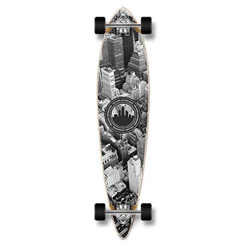 特売 ロングスケートボード スケボー 海外モデル 直輸入 送料無料 Yocaher Graphic New York Complete Pintail Skateboards Longboard W Black Widow Premium 80a Grip Tape Aluminum Truck Abec7 Bearing 70mm ロングスケートボード スケボー 海外モデル 直輸入