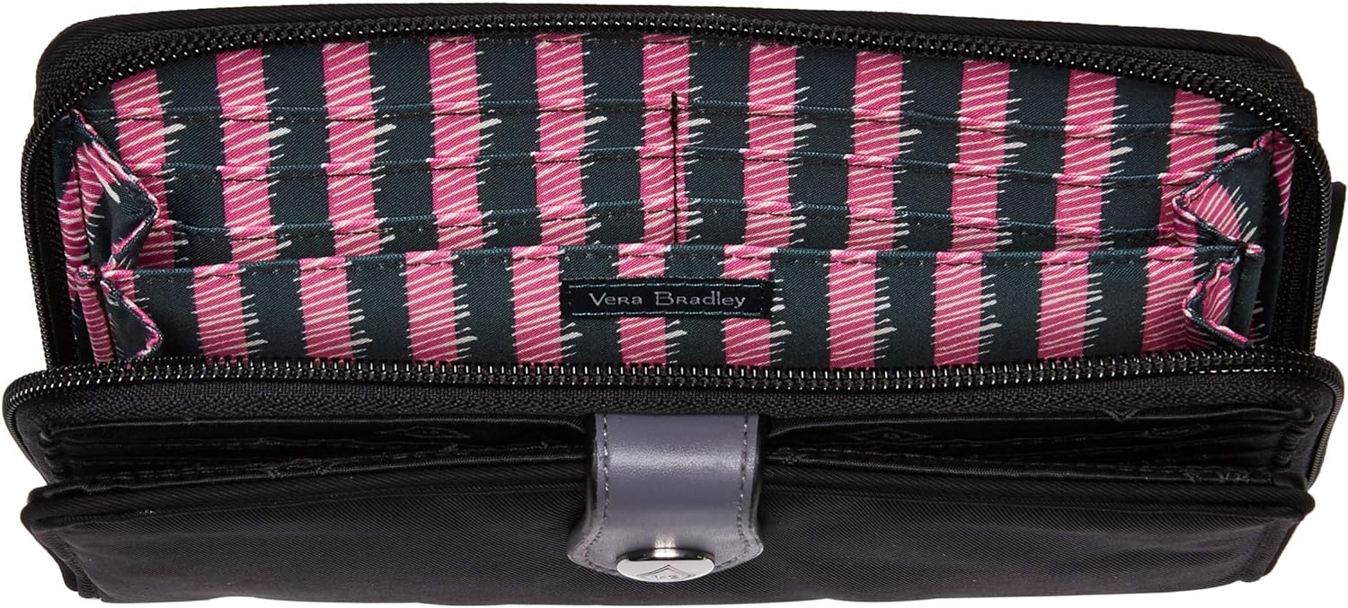 開店記念セール ヴェラブラッドリー ベラブラッドリー アメリカ 日本未発売 財布 Vera Bradley Women S Midtown Rfid Snaptab Wallet Black One Sizeヴェラブラッドリー ベラブラッドリー アメリカ 日本未発売 財布 割引購入 Www Purpleforparents Us