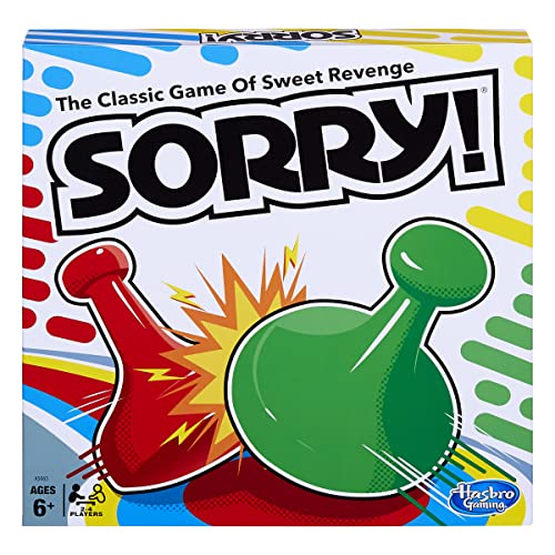 ゲーム盤競り合い 英語 亜米利加 外国で競り合い Sorry! Board Game for Kids Ages 6 and Up; Classic Hasbro Board Game; Each Player Gets 4 Pawns; Family Gameゲーム盤競り合い 英語 亜米利加 外国で競り合い