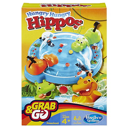 ゲーム盤力くらべ 英語 亜米利加 外国で力くらべ Hasbro Gaming Elefun \u0026 Friends Hungry Hungry Hippos Grab \u0026 Go Game (Includes 2 Chomping Hippos)ゲーム盤力くらべ 英語 亜米利加 外国で力くらべ