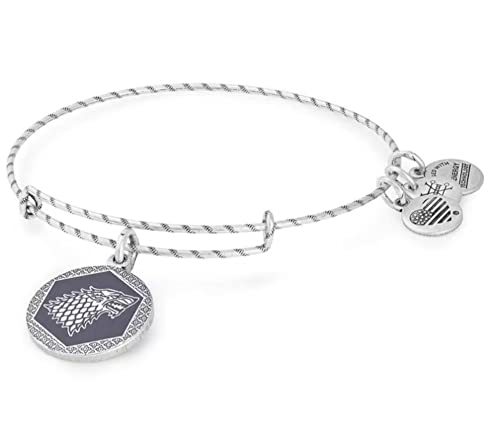 アレックスアンドアニ アメリカ アクセサリー ブランド かわいい Alex and Ani Game of Thrones Expandable Bangle for Women, Winter is Coming Charm, Rafaelian Silver Finish, 2 to 3.5 inアレックスアンドアニ アメリカ アクセサリー ブランド かわいい｜angelica