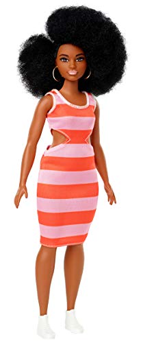 バービーあやつり人形 バービー ファッショニスタ 105 黒ん坊 カービーウィズブラックヘアー ふくよか Barbie Fashionistas FXL45