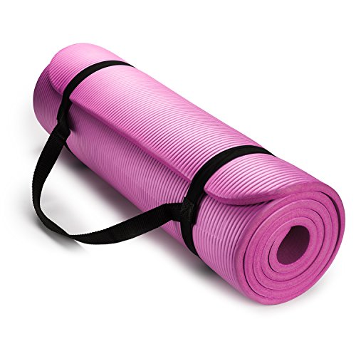 ヨガマット フィットネス HemingWeigh Extra Thick Yoga Mat for Women and Men With Strap, 72x23 in Large Non-slip Exercise Mat for Home Workout Outdoor Training Pilates Stretching, Fitness Pad Cushions Knees andヨガマット フィットネス