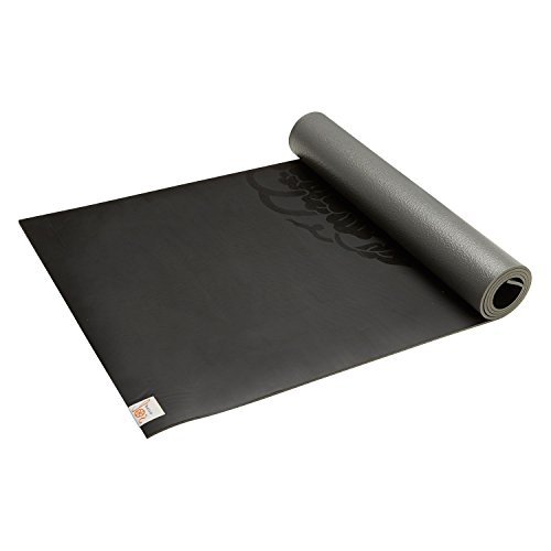 ヨガマット フィットネス 05-61626 Gaiam Dry-Grip Yoga Mat - 5mm Thick Non-Slip Exercise & Fitness Mat for Standard or Hot Yoga, Pilates and Floor Workouts - Cushioned Support, Non-Slip Coat - 68 x 24 Inches - Blackヨガマット フィットネス 05-61626画像