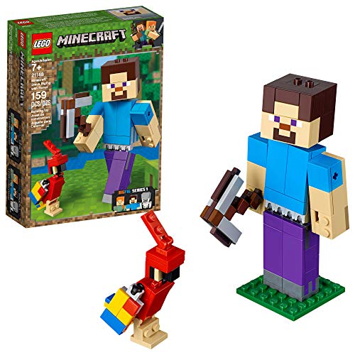 新品 レゴ マインクラフト Lego Minecraft Steve Bigfig With Parrot Building Kit 159 Pieces Discontinued By Manufacturer レゴ マインクラフト 超特価激安 Www Faan Gov Ng