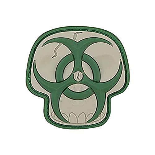 ミリタリーバックパック タクティカルバックパック サバイバルゲーム サバゲー アメリカ Maxpedition Gear Biohazard Skull Patch, Glow, 2 x 2-Inchミリタリーバックパック タクティカルバックパック サバイバルゲーム サバゲー アメリカ画像