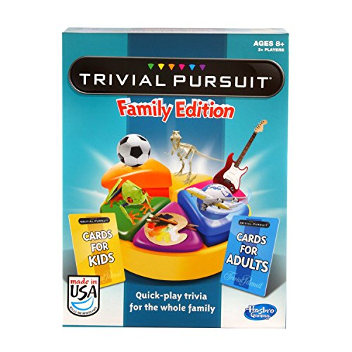 ゲーム盤力くらべ 英語 亜米利加 外国で力くらべ Hasbro Gaming Trivial Pursuit Game: Family Edition Board Game, Family Trivia Games for Adults and Kids, 2+ Players, Ages 8+ (Amazon Exclusive)ゲーム盤力くらべ 英語 亜米利加 外国で力くらべ