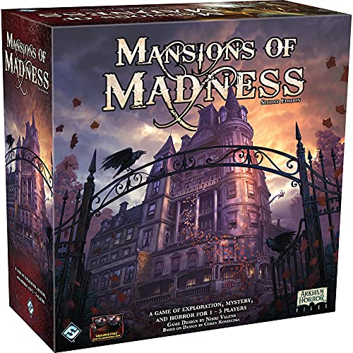 ゲーム盤力くらべ 英語 亜米利加 外国で力くらべ Asmodee Mansions of Madness Board Game (2nd Edition) - Dive into Lovecraftian Horror and Mystery with Cooperative Gameplay! Ages 14+, 1-5 Players, 2-3 Hour Playtimeゲーム盤力くらべ 英語 亜米利加 外国で力くらべ