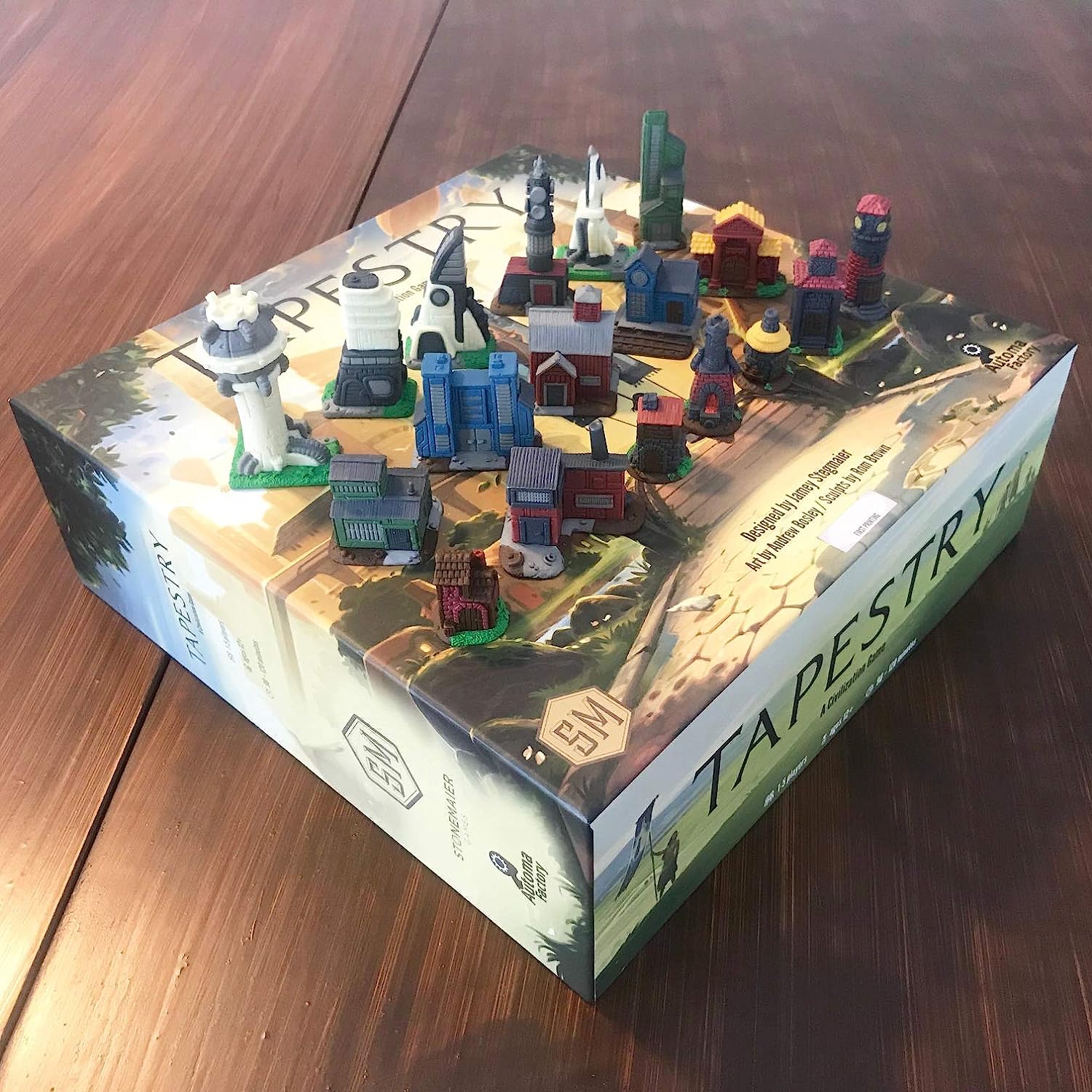 サーキットボードコンペティッション 英語 米国 外国でゲーム 送料無料 Tapestry Board Game A Civilization Building Stonemaier Game With 18 Painted Landmark Miniatures For 1 5 Players Ages 14 ボードゲーム 英語 アメリカ 海外ゲーム Marchesoni Com Br