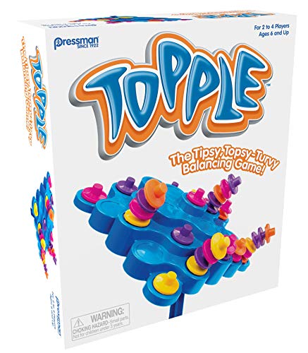 ゲーム盤力くらべ 英語 亜米利加 外国で力くらべ Pressman Original Topple Board Game | Classic \u0026 Fun Balancing Game for Kids \u0026 Family | Promotes STEM Skills | Great Gift Idea | 2-4 Players, Ages 6+ゲーム盤力くらべ 英語 亜米利加 外国で力くらべ