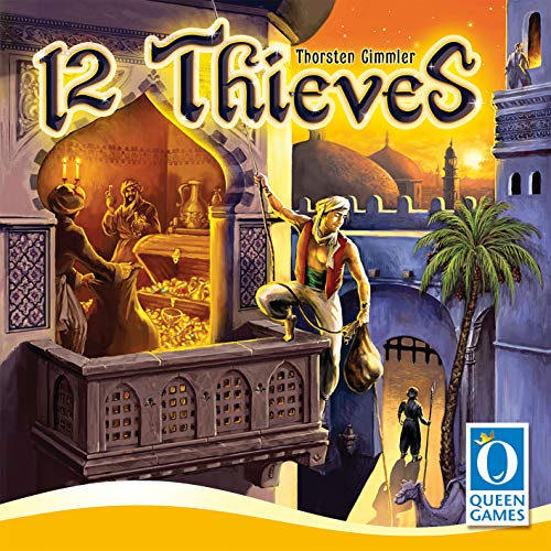ボードゲーム 英語 アメリカ 海外ゲーム Queen Games 12 Thieves- Family Board Game (2-4 Player)ボードゲーム 英語 アメリカ 海外ゲーム｜angelica