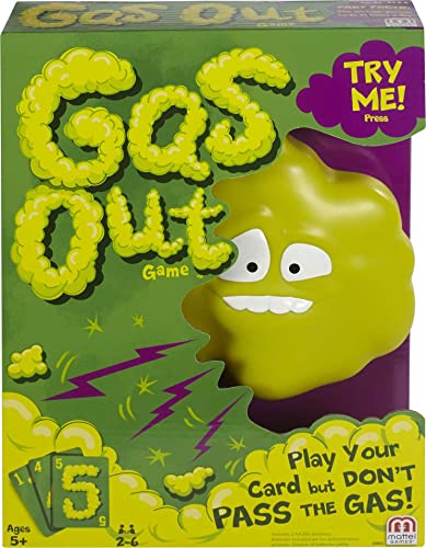 ゲーム盤力くらべ 英語 亜米利加 外国で力くらべ Mattel Games Gas Out for Kids, Family \u0026 Game Night, Hilarious Electronic Fart Sounds from a Plastic Gas Cloudゲーム盤力くらべ 英語 亜米利加 外国で力くらべ