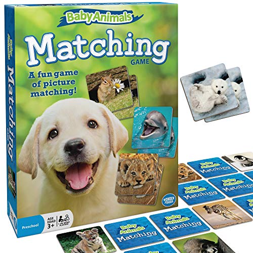 ゲーム盤競り合い 英語 亜米利加 外国で競り合い Wonder Forge Baby Animals Matching Game - Engaging Memory Booster | Age 3 to 5 | Fast-Paced, Fun \u0026 Educational | Ideal Gift for Easterゲーム盤競り合い 英語 亜米利加 外国で競り合い