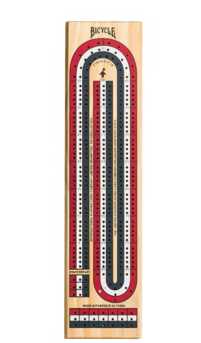 ゲーム盤競り合い 英語 亜米利加 外国で競り合い Bicycle 3-Track Color Coded Wooden Cribbage Board Gamesゲーム盤競り合い 英語 亜米利加 外国で競り合い