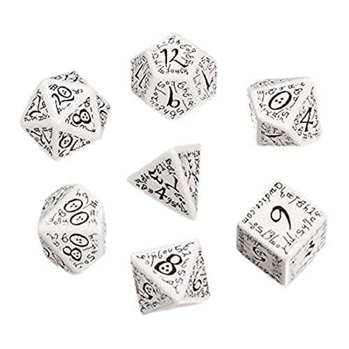 ゲーム盤競り合い 英語 亜米利加 外国で競り合い Q-Workshop Elvish Dice White/Black (7) Board Gameゲーム盤競り合い 英語 亜米利加 外国で競り合い