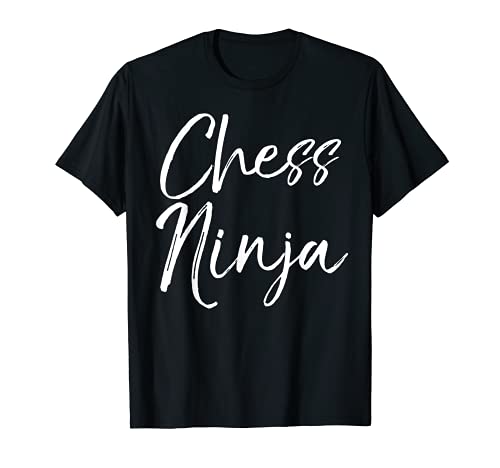 ゲーム盤競り合い 英語 亜米利加 外国で競り合い Chess Ninja Shirt Fun Cool Board Game Champion Teeゲーム盤競り合い 英語 亜米利加 外国で競り合い