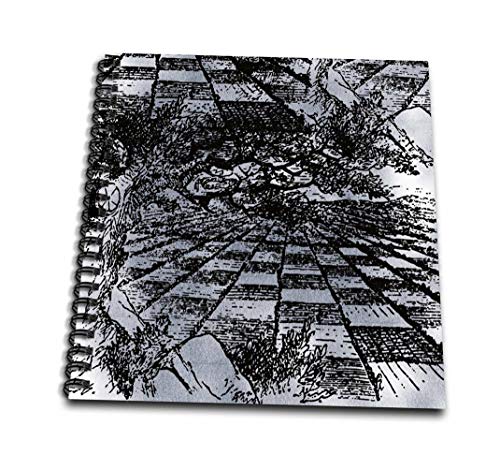 ゲーム盤取り組み 英語 亜米利加 外国で取り組み 3dRose db_110211_3 Vintage Alice インチ Wonderland Chess Board-Mini Notepad, 4 by 4\"ゲーム盤取り組み 英語 亜米利加 外国で取り組み"