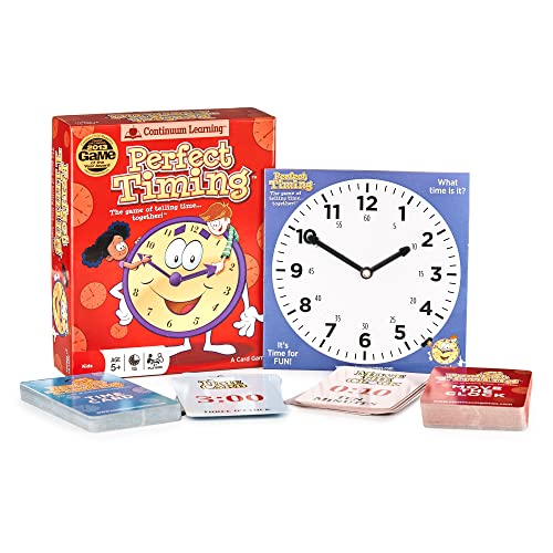 ゲーム盤競り合い 英語 亜米利加 外国で競り合い Continuum Games Perfect Timing Game - Tell Time Cooperative Board Game for Kids - Fun Educational Family Game to Learn How to Read a Clockゲーム盤競り合い 英語 亜米利加 外国で競り合い