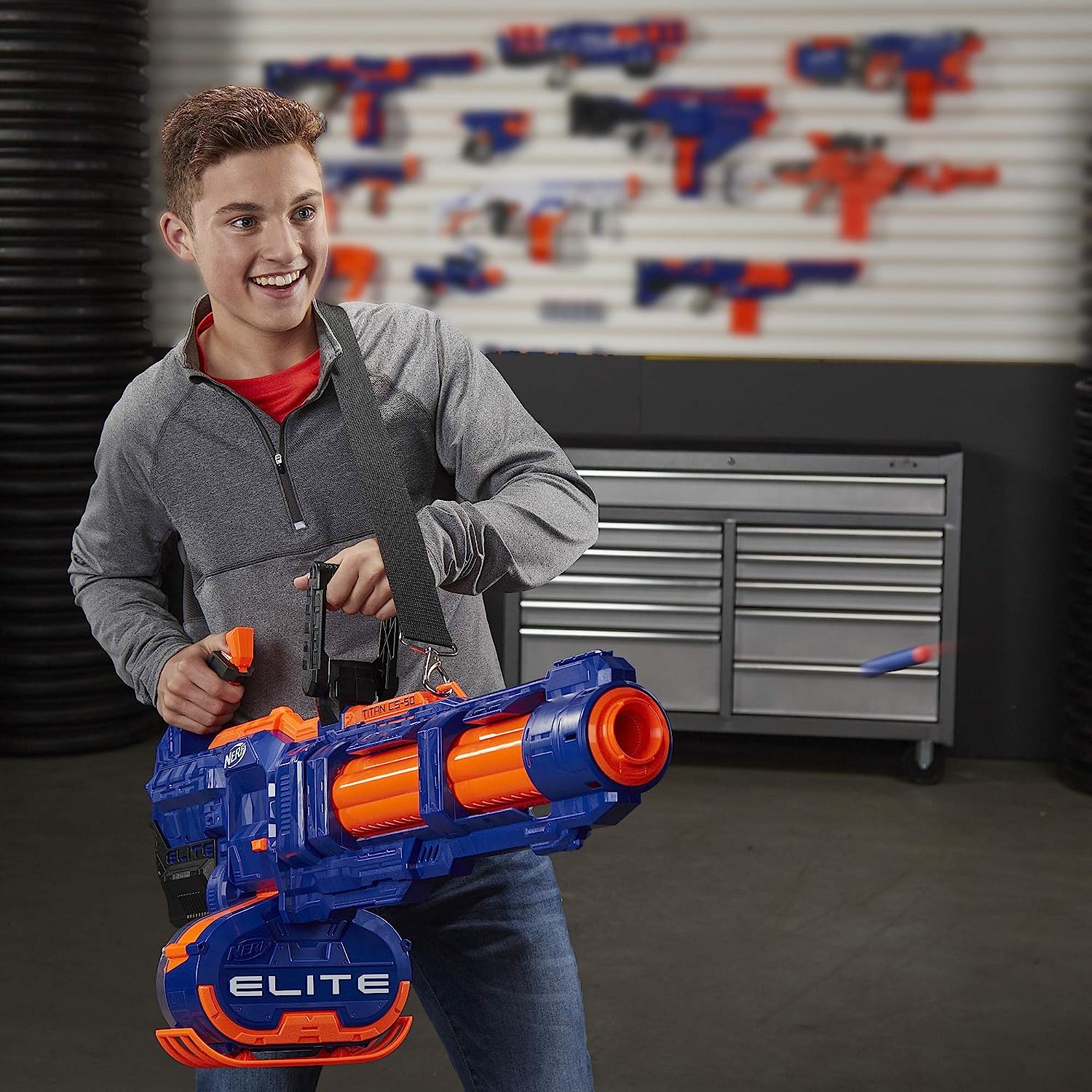 ナーフ Nerf エリート CS-50 タイタン 50ダーツドラム スポーツトイ