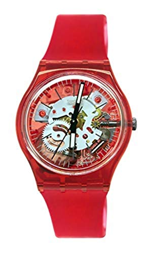 代引不可 腕時計 スウォッチ メンズ Swatch Men S Quartz Watch With Silicone Strap Red Model Gr178 腕時計 スウォッチ メンズ Angelica 希少 Www Logisticegypt Com