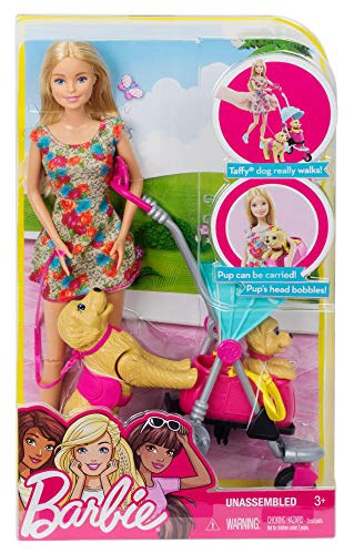 バービー バービーあやつり人形 Barbie Stroll ‘n Play Pups Playset with Barbie Doll, 2 Puppies and Pet Strollerバービー バービーあやつり人形