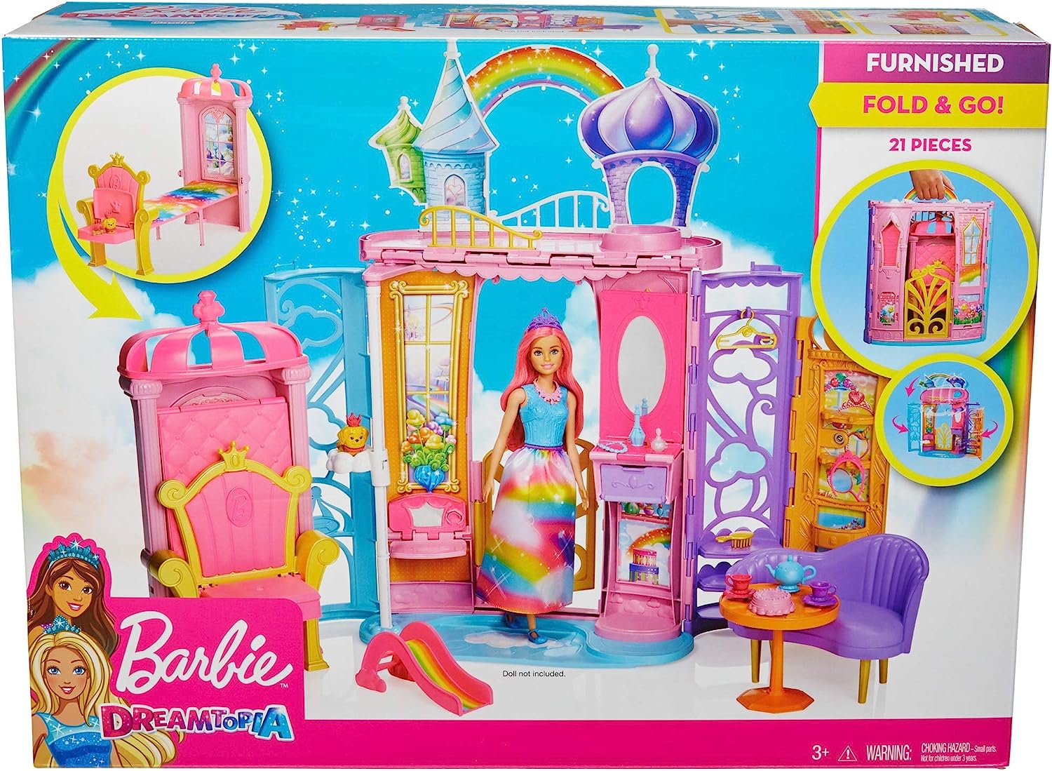 barbie dreamtopia portable castle