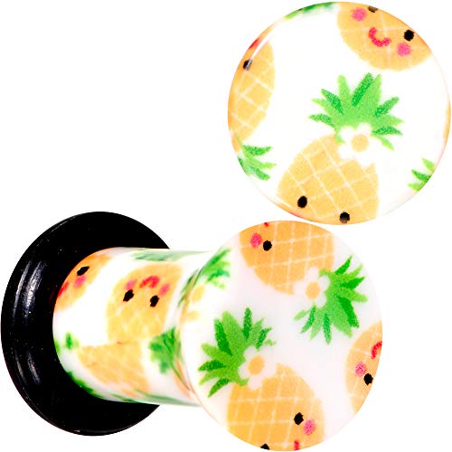 ボディキャンディー ボディピアス アメリカ 日本未発売 ウォレット Body Candy 4G 2Pc Ear Plugs White Acrylic Pretty Pineapple Single Flare Ear Plug Gauges Set of 2 5mmボディキャンディー ボディピアス アメリカ 日本未発売 ウォレット|angelica
