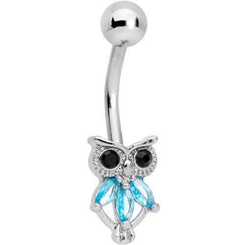 ボディキャンディー ボディピアス アメリカ 日本未発売 ウォレット Body Candy Steel Brilliant Blue Black Accent Night Eye Owl Belly Button Ringボディキャンディー ボディピアス アメリカ 日本未発売 ウォレット|angelica