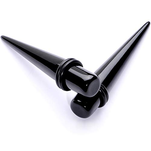 ボディキャンディー ボディピアス アメリカ 日本未発売 ウォレット Body Candy Unisex Ear Gauges Stretching Kit Straight Tapers for Stretched Ears Black Acrylic Taper Set 00Gボディキャンディー ボディピアス アメリカ 日本未発売 ウォレット｜angelica