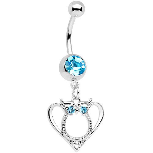 ボディキャンディー ボディピアス アメリカ 日本未発売 ウォレット Body Candy 14G 316L Stainless Steel Navel Ring Piercing Blue Valentines Owl Belly Button Ring 11mmボディキャンディー ボディピアス アメリカ 日本未発売 ウォレット｜angelica