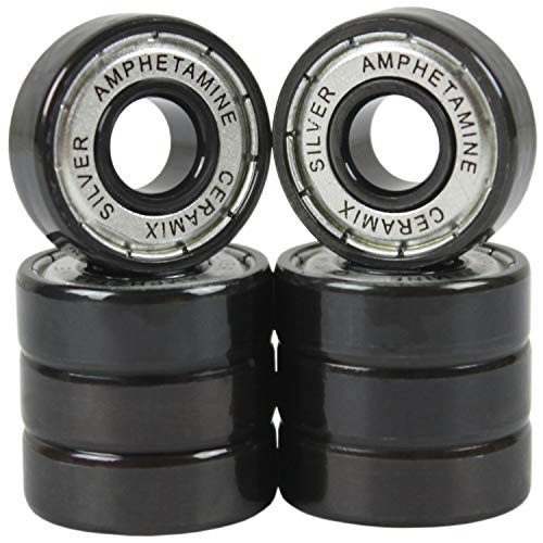 ベアリング スケボー スケートボード 海外モデル 直輸入 AMP-SIL Ceramic Longboard Bearings AMPHETAMINE Silver Fast!ベアリング スケボー スケートボード 海外モデル 直輸入 AMP-SIL