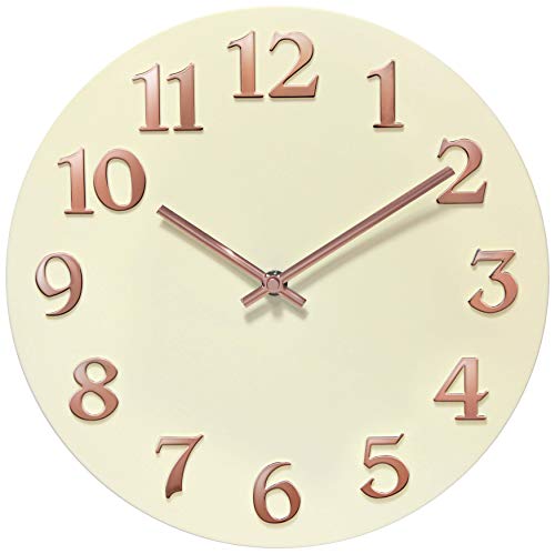壁掛け時計 インテリア インテリア 海外モデル アメリカ Infinity Instruments Vogue Matte Finish Open Face Wall Clock, Stunning Easy to Read Metal Hands and Numbers, Easy Hang Keyhole Design, 12 Inch, 壁掛け時計 インテリア インテリア 海外モデル アメリカ｜angelica
