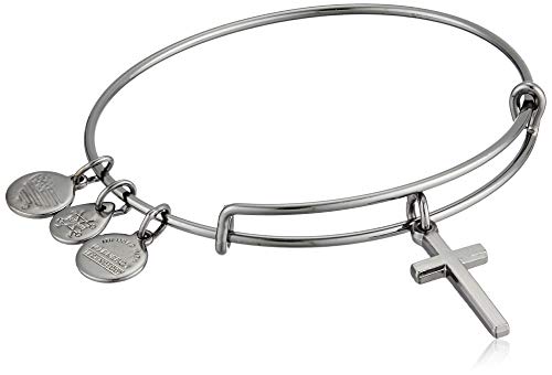 Web限定 楽天市場 アレックスアンドアニ アメリカ アクセサリー ブランド かわいい 送料無料 Alex And Ani Divine Guides Expandable Bangle Bracelet For Women Cross Charm Midnight Silver Finish 2 To 3 5アレックスアンドアニ アメリカ アクセサリー