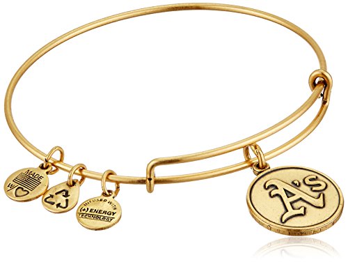 アレックスアンドアニ アメリカ アクセサリー ブランド かわいい Alex and Ani Oakland Athletics Cap Logo Expandable Rafaelian Gold Bangle Braceletアレックスアンドアニ アメリカ アクセサリー ブランド かわいい|angelica